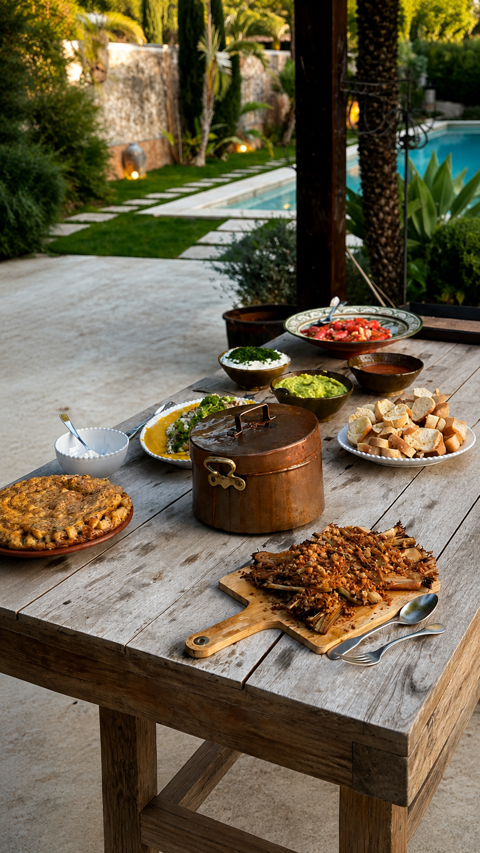 Un buffet Chez Gillou autour d’une casserole en cuivre